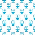 Fountain icon isolated seamless pattern on white background Royalty Free Stock Photo