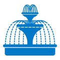 Fountain icon, simple style