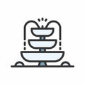 Fountain icon vector image.