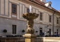 Fountain, IInd Courtyard of Cesky Krumlov Castle, Czech Republic