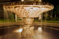 Fountain illuminated at night Royalty Free Stock Photo