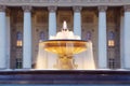 Fountain with illumination near Bolshoi Theatre Royalty Free Stock Photo