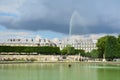 Fountain in the Jardin des Tuileries Tuileries garden, 1564.Jardin des Tuileries is public garden located between Louvre Museum