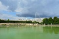 Fountain in the Jardin des Tuileries Tuileries garden, 1564.Jardin des Tuileries is public garden located between Louvre Museum