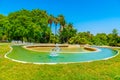 Fountain at Jardins del Mirador in Barcelona, Spain