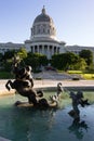 Fountain Jefferson City Capital City Building Downtown Skyline Royalty Free Stock Photo