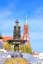 Fountain on Kosciusko Market in Bialystok, Poland