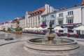 Fountain at the Kosciuszko Square in Bialystok, Poland