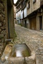 Fountain in La Alberca, Salamanca Royalty Free Stock Photo