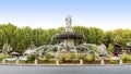 Fountain at La Rotonde in Aix-en-Provence, France Royalty Free Stock Photo