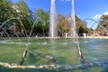 Fountain in the Lenin Square in Pyatigorsk, Russia