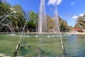 Fountain in the Lenin Square in Pyatigorsk, Russia