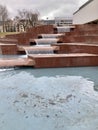 Fountain at the Lithuanian National Opera and Ballet Theather Royalty Free Stock Photo