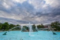 Fountain at Logan Square in Philadelphia, Pennsylvania Royalty Free Stock Photo