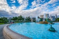 Fountain at Logan Square in Philadelphia, Pennsylvania Royalty Free Stock Photo