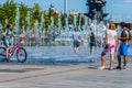 Fountain love story Royalty Free Stock Photo