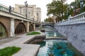 Fountain on the Manege Square, Moscow, Russia.