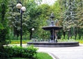 Fountain in the Mariinsky park Royalty Free Stock Photo
