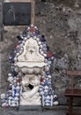 Fountain in Marina Grande, fishing village in Sorrento, Italy Royalty Free Stock Photo