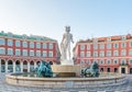 Fountain at Massena square in Nice, France Royalty Free Stock Photo