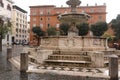 The fountain of Mastai square in Rome Royalty Free Stock Photo