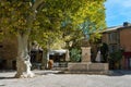 Fountain in medieval village of Gordes , Provance Royalty Free Stock Photo