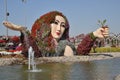 A Fountain at Miracle Garden,Dubai Royalty Free Stock Photo