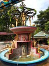 Fountain monument in rock garden hubli Royalty Free Stock Photo
