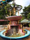 Fountain monument in rock garden hubli