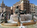 Valencia city fountain