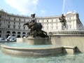 The Fountain of the Naiads located in the center of the Piazza della Repubblica in Rome Europe Royalty Free Stock Photo