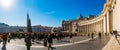 Fountain near Apostolic Palace in Vatican City Royalty Free Stock Photo