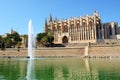 The fountain near Cathedral of Santa Maria of Palma