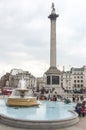 Trafalgar Square & Nelson's Column, London Royalty Free Stock Photo