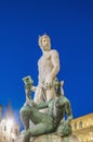 The Fountain of Neptune by Ammannati in Florence, Italy Royalty Free Stock Photo