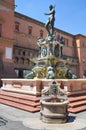 Fountain of Neptune. Bologna. Emilia-Romagna. Ital Royalty Free Stock Photo