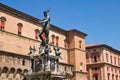 Fountain of Neptune. Bologna. Emilia-Romagna. Italy. Royalty Free Stock Photo