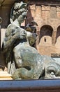 Fountain of Neptune. Bologna. Emilia-Romagna. Italy. Royalty Free Stock Photo