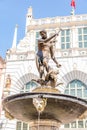 Fountain of Neptune in Gdansk Poland Royalty Free Stock Photo