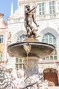 Fountain of Neptune in Gdansk Poland Royalty Free Stock Photo