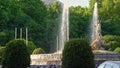 Fountain of Neptune is one of the most famous landmark of Madrid, Spain