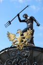 Fountain of the Neptune in Gdansk ( Poland ) Royalty Free Stock Photo