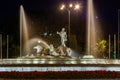 The fountain of Neptune in Madrid Royalty Free Stock Photo