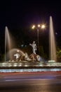 The fountain of Neptune in Madrid Royalty Free Stock Photo