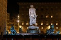 Fountain of Neptune on Piazza della Signoria Royalty Free Stock Photo