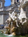 Fountain of Neptune, Piazza Navona, Rome, Italy Royalty Free Stock Photo