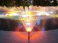 Fountain in night Royalty Free Stock Photo