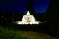 Fountain by night Royalty Free Stock Photo
