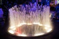 Fountain night lights. Royalty Free Stock Photo