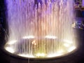 Fountain night lights. Royalty Free Stock Photo